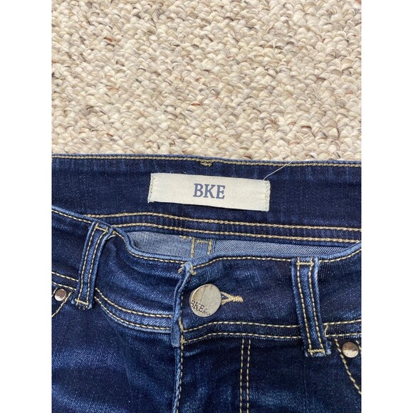 27 BKE Midrise Dark Wash Gabby Style Shorts - Picture 3 of 4